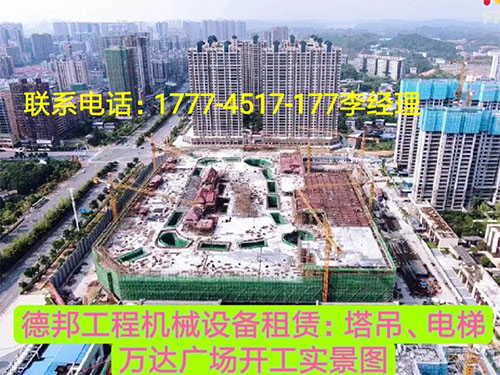 萬(wàn)達(dá)廣場(chǎng)、岳麓青城一二三期   租賃塔吊、電梯實(shí)情